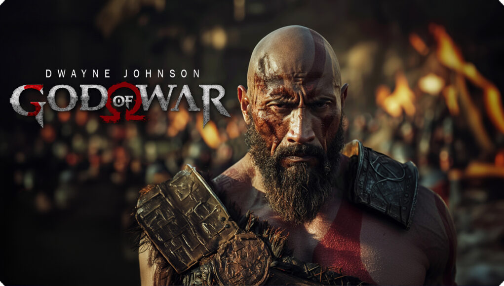 Dwayne Johnson as Kratos in God of War Live Action Movie