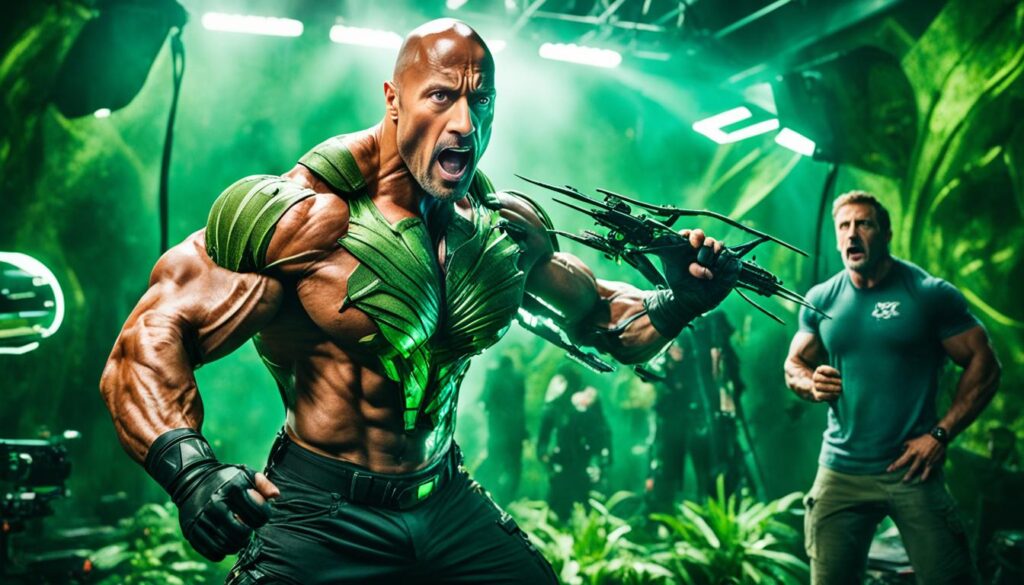 Dwayne Johnson new thriller behind the scenes